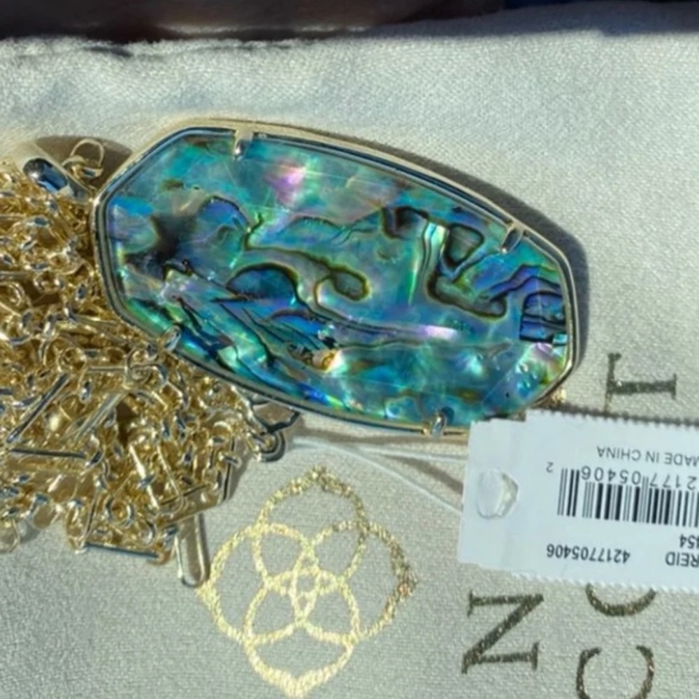 NWT Kendra Scott faceted abalone Reid